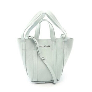 Balenciaga North South Handbag Leather Green